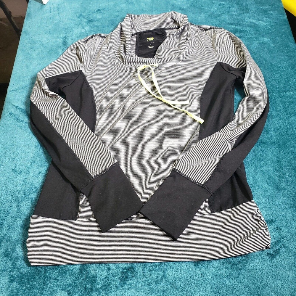 Kiwi Kate Womens Gray Sweatshirt Size M Long Sleeves Activewear Drawstring